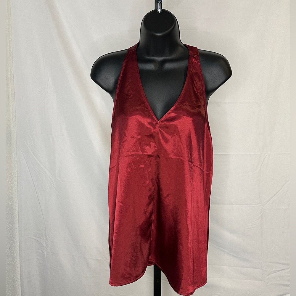 Deep Red Loft Outlet Silky Top